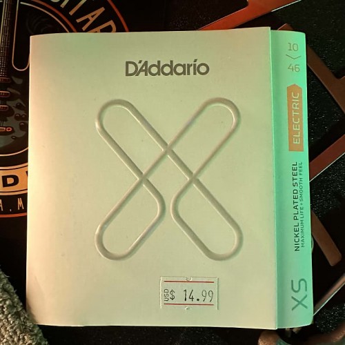 D'Addario XSE1046 Nickel-plated Steel-coated Electric Guitar Strings - .010-.046 Regular Light