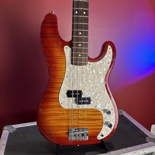 Fender Foto Flame Precision Bass “Hamburglar” MIJ Sunburst with HSC