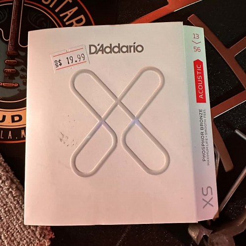 D'Addario XSABR1356 XS 80/20 Bronze Acoustic Guitar Strings - .013-.056 Medium