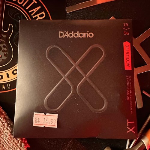 D'Addario XTABR1356 XT 80/20 Bronze Acoustic Guitar Strings - .013-.056 Medium